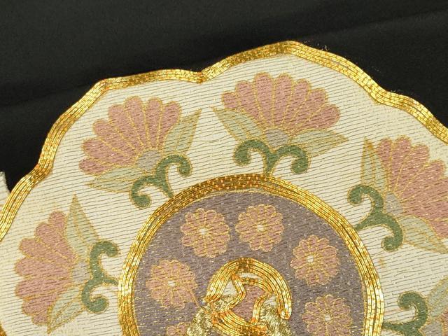 平和屋着物■豪華黒留袖 駒刺繍 鏡裏吉祥花文 暈し染め 金彩 正絹 逸品 CABB1782ou