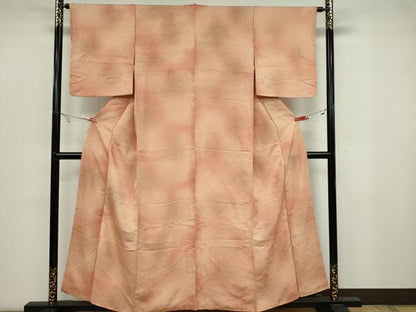 平和屋着物■上質な小紋　雪輪青海波地紋　暈し染め　正絹　逸品　CABB1794ou