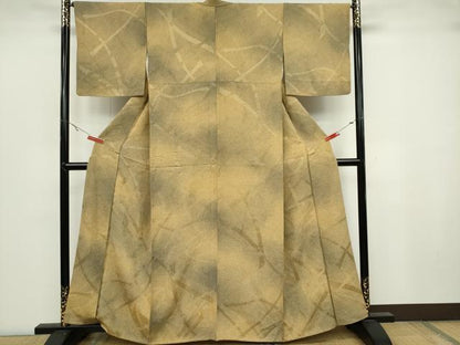 平和屋着物■上質な小紋　霞文　暈し染め　正絹　逸品　CABB1808ou