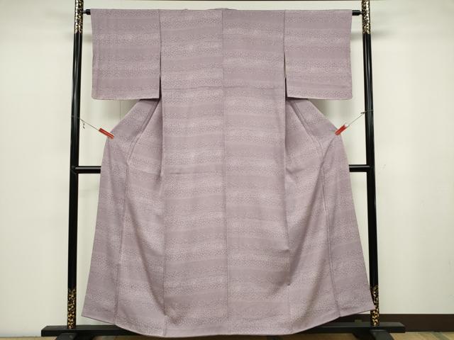 平和屋着物■江戸小紋　作家物　横段花文　正絹　逸品　CABB1810ou