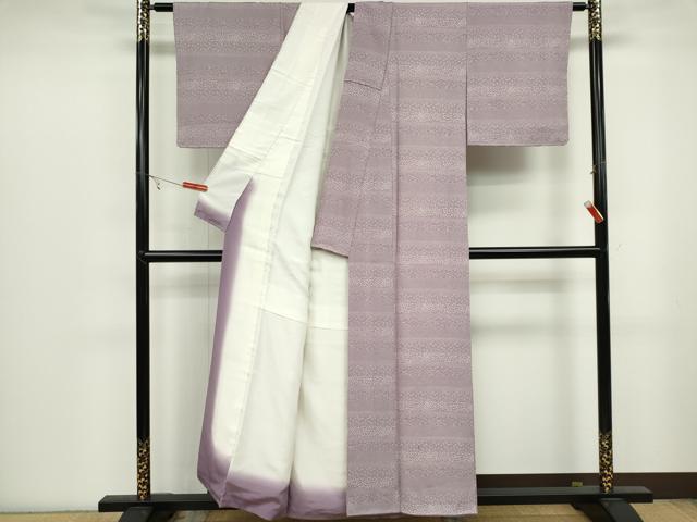平和屋着物■江戸小紋　作家物　横段花文　正絹　逸品　CABB1810ou