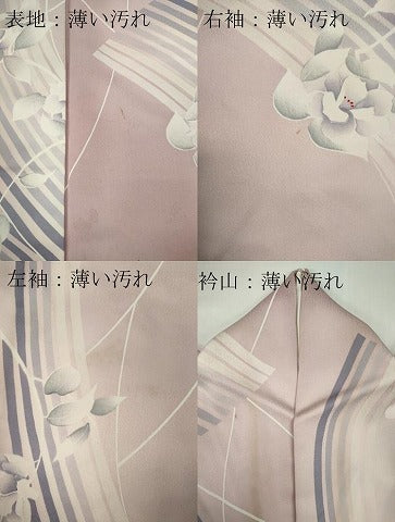 平和屋着物■上質な小紋　草花文　暈し染め　正絹　逸品　CABB1811ou
