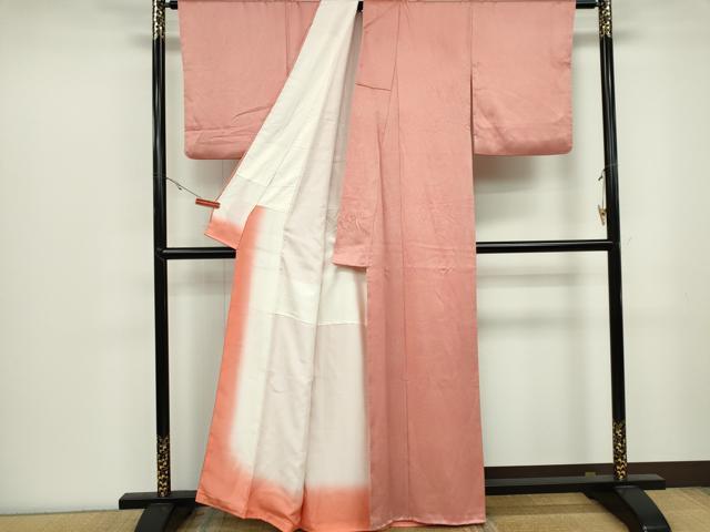 平和屋着物■上質な小紋　霞文　正絹　逸品　CABB1814ou
