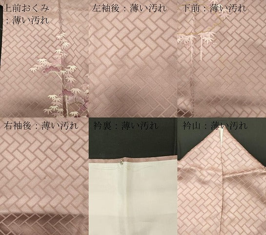 平和屋着物■豪華色留袖 刺繍 雲取り草花文 金糸 正絹 逸品 CABB1850ou