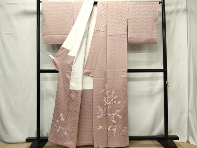 平和屋着物■豪華色留袖 刺繍 雲取り草花文 金糸 正絹 逸品 CABB1850ou