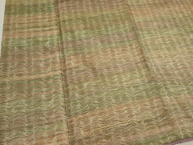 平和屋着物■上質な紬 横段文 正絹 逸品 CABB1872ou