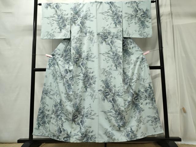 平和屋着物■小紋 手描き 風景文 洗える着物 CABB1926ou