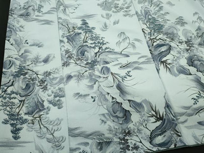 平和屋着物■小紋 手描き 風景文 洗える着物 CABB1926ou