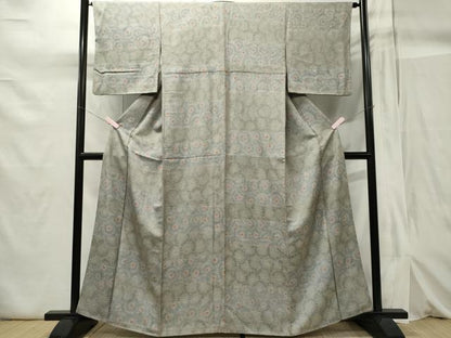 平和屋着物■上質な小紋 花尽くし 正絹 逸品 CABB1943ou