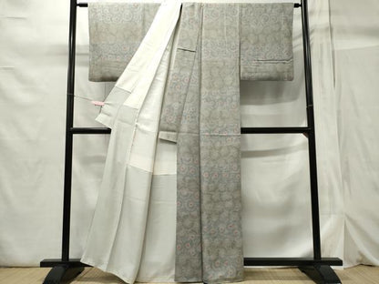 平和屋着物■上質な小紋 花尽くし 正絹 逸品 CABB1943ou