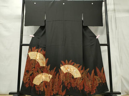 平和屋着物■豪華黒留袖 松竹梅 金彩 正絹 逸品 CABB1954ou