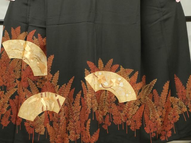 平和屋着物■豪華黒留袖 松竹梅 金彩 正絹 逸品 CABB1954ou
