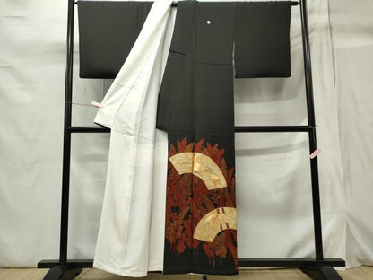 平和屋着物■豪華黒留袖 松竹梅 金彩 正絹 逸品 CABB1954ou