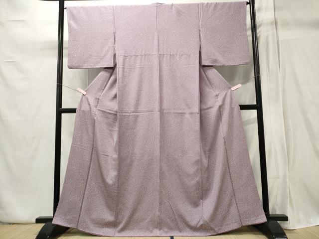 平和屋着物■上質な小紋 霞文 たたき染め 正絹 逸品 CABB1964ou