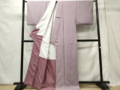 平和屋着物■上質な小紋 霞文 たたき染め 正絹 逸品 CABB1964ou