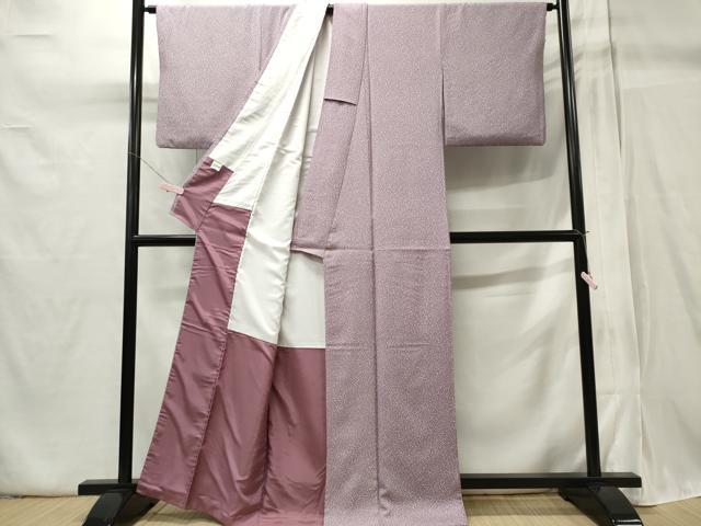 平和屋着物■上質な小紋 霞文 たたき染め 正絹 逸品 CABB1964ou