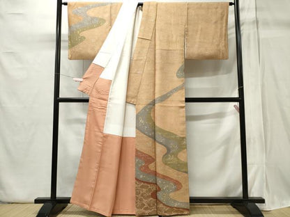 平和屋着物■訪問着 作家物 道長吉祥文 金銀彩 正絹 逸品 CABB1968ou