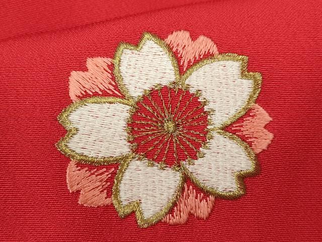 平和屋着物[]七五三　女の子　３歳　祝着　三つ身　総刺繍　鞠舞桜文　金糸　逸品　CABB2037ze
