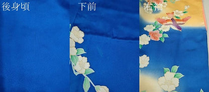 平和屋着物∵女の子 十三参り 子供 祝着 駒刺繍 鳳凰花鳥文 暈し染め 金彩 逸品 CABB2038ze