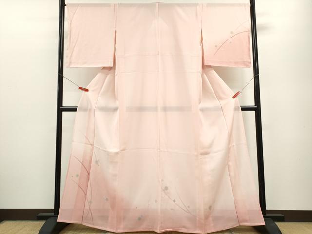 平和屋着物＊夏物　訪問着　絽　丸文　暈し染め　金銀彩　正絹　逸品　未使用　CABB2066ze 平和屋着物＊夏物 訪問着 絽 丸文 暈し染め 金銀彩 正絹 逸品