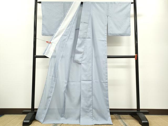 平和屋着物＊夏物 色無地 絽 淡藤色 洗える着物 CABB2069ze