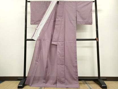 平和屋着物＊夏物　色無地　絽　紅藤色　正絹　逸品　未使用　CABB2070ze