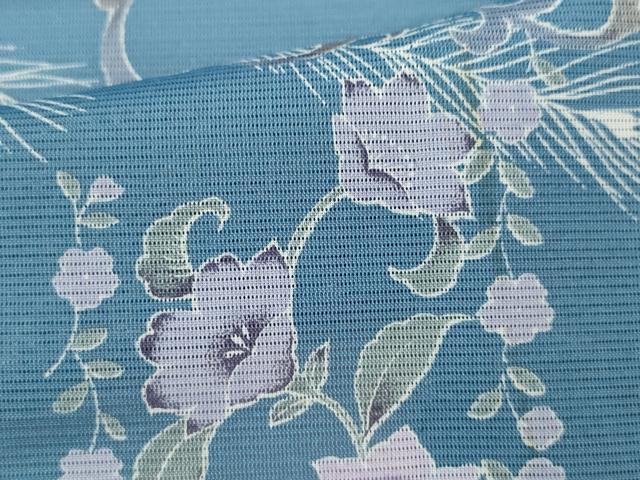 平和屋着物＊夏物 訪問着 絽 鳳凰更紗花文 洗える着物 CABB2073ze