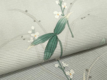 平和屋着物＊夏物 訪問着 絽 手描き 草花文 暈し染め 正絹 逸品 未使用 CABB2081ze