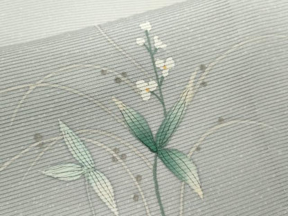 平和屋着物＊夏物 訪問着 絽 手描き 草花文 暈し染め 正絹 逸品 未使用 CABB2081ze