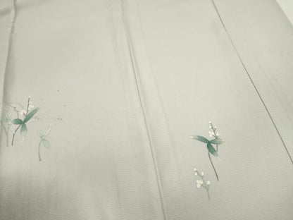 平和屋着物＊夏物 訪問着 絽 手描き 草花文 暈し染め 正絹 逸品 未使用 CABB2081ze