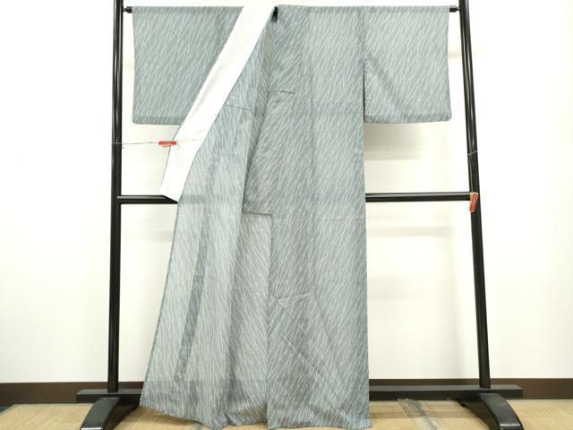 平和屋着物＊夏物 小紋 紗 吉祥文 洗える着物 CABB2085ze