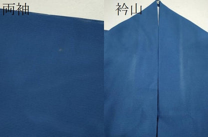 平和屋着物＊夏物 色無地 絽 深縹色 洗える着物 CABB2088ze
