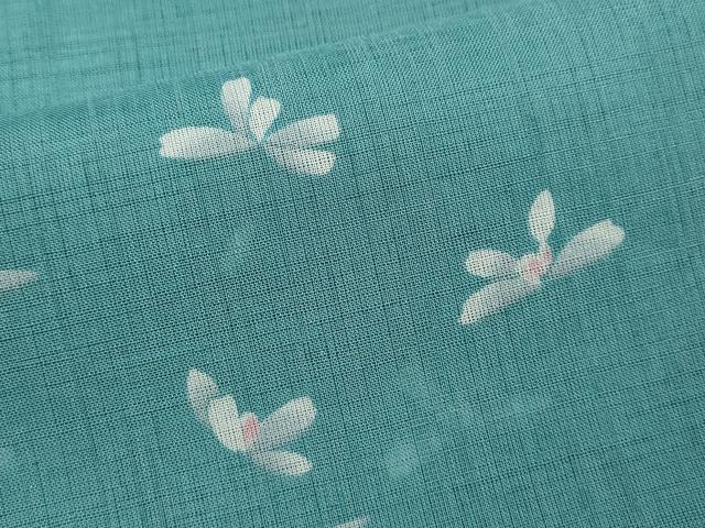 平和屋着物＊夏物 小紋 紗 舞花文 正絹 逸品 CABB2096ze