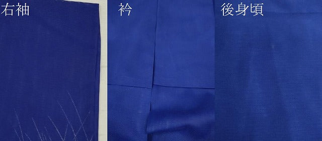 平和屋着物＊夏物 訪問着 絽 草木舞蝶文 暈し染め 金彩