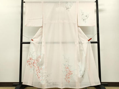 平和屋着物＊夏物 訪問着 絽 萩 暈し染め さんび謹製 洗える着物 CABB2107ze
