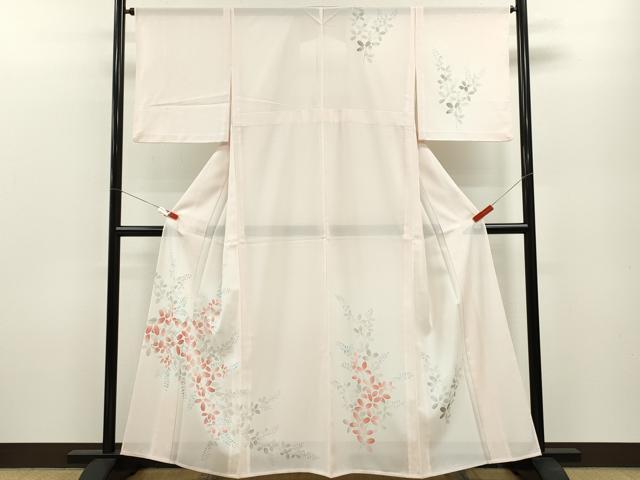 平和屋着物＊夏物 訪問着 絽 萩 暈し染め さんび謹製 洗える着物 CABB2107ze