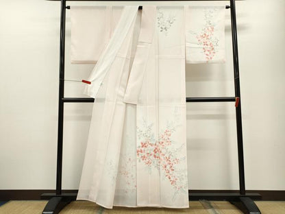 平和屋着物＊夏物 訪問着 絽 萩 暈し染め さんび謹製 洗える着物 CABB2107ze