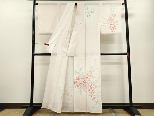 平和屋着物＊夏物 訪問着 絽 萩 暈し染め さんび謹製 洗える着物 CABB2107ze