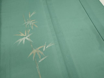 平和屋着物＊夏物　訪問着　絽　笹竹文　金銀彩　洗える着物　CABB2109ze