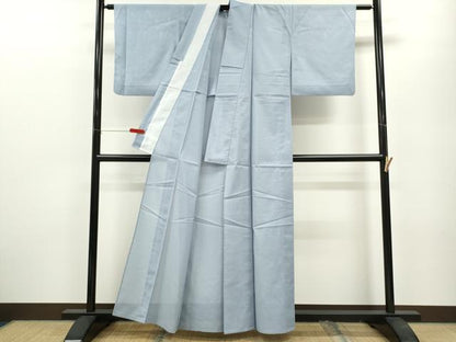 平和屋着物＊夏物 色無地 絽 淡藤色 洗える着物 CABB2121ze