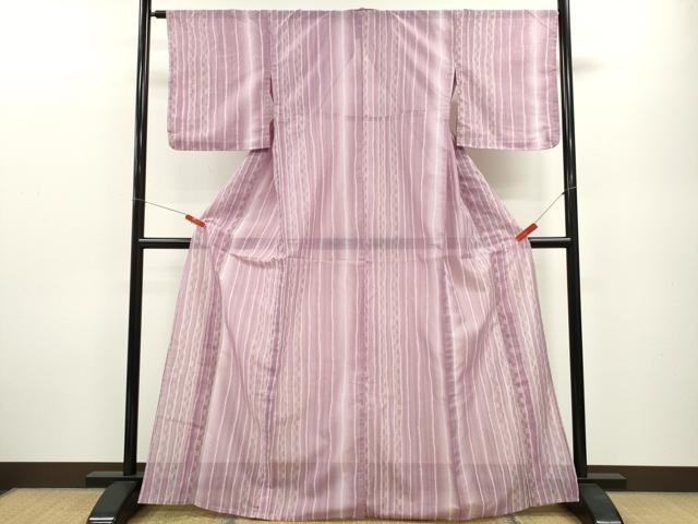 平和屋着物＊夏物 小紋 絽 吉祥間道 暈し染め 洗える着物 CABB2126ze