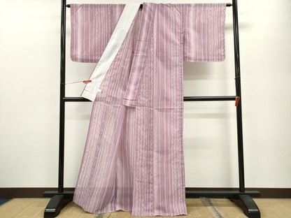 平和屋着物＊夏物 小紋 絽 吉祥間道 暈し染め 洗える着物 CABB2126ze