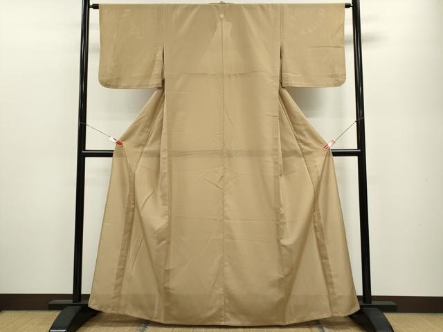 平和屋着物＊夏物 人間国宝・羽田登喜男監修 色無地 絽 榛色 さんび謹製 洗える着物 CABB2135ze