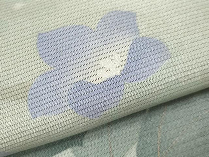 平和屋着物＊夏物　訪問着　絽　草花文　暈し染め　金銀彩　正絹　逸品　CABB2159ze