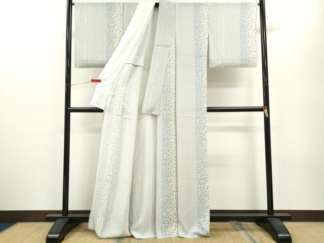 平和屋着物＊夏物 小紋 絽 吉祥花間道 正絹 逸品 CABB2162ze