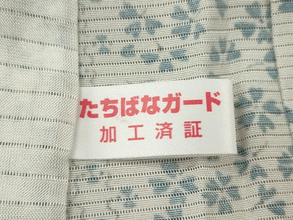 平和屋着物＊夏物 小紋 絽 吉祥花間道 正絹 逸品 CABB2162ze