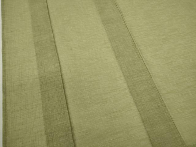 平和屋着物＊夏物 色無地 紗 柳茶色 洗える着物 CABB2164ze