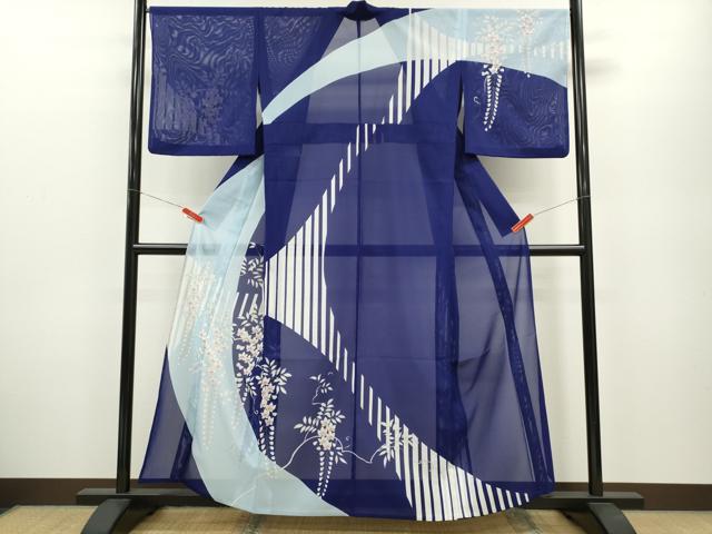 平和屋着物＊夏物　訪問着　絽　枝藤文　洗える着物　CABB2169ze 平和屋着物＊夏物 訪問着 絽 枝藤文 洗える着物 CABB2169ze