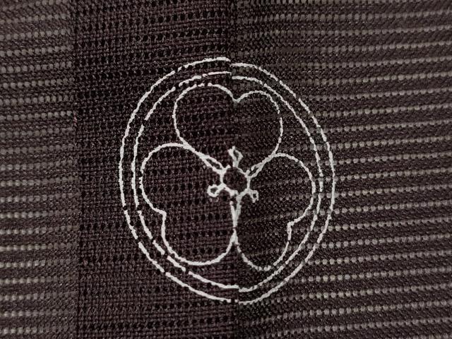 平和屋着物＊夏物 色無地 絽 似せ紫色 洗える着物 CABB2171ze