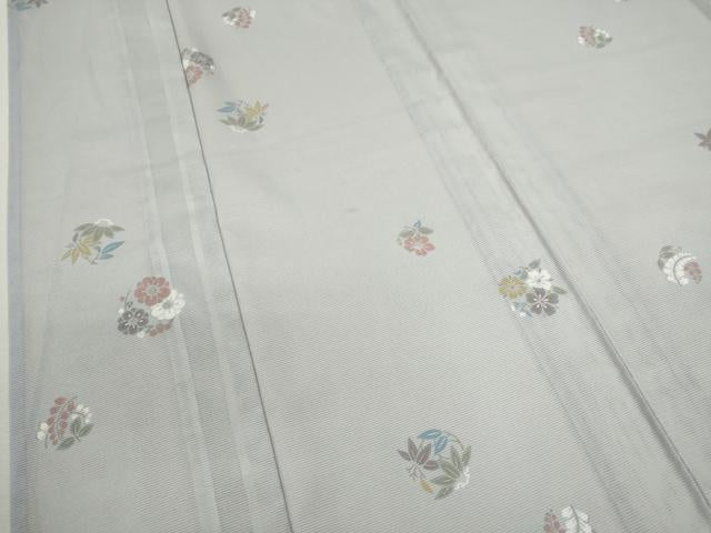 平和屋着物＊夏物　小紋　絽　草花丸文　洗える着物　CABB2172ze 平和屋着物＊夏物 小紋 絽 草花丸文 洗える着物 CABB2172ze
